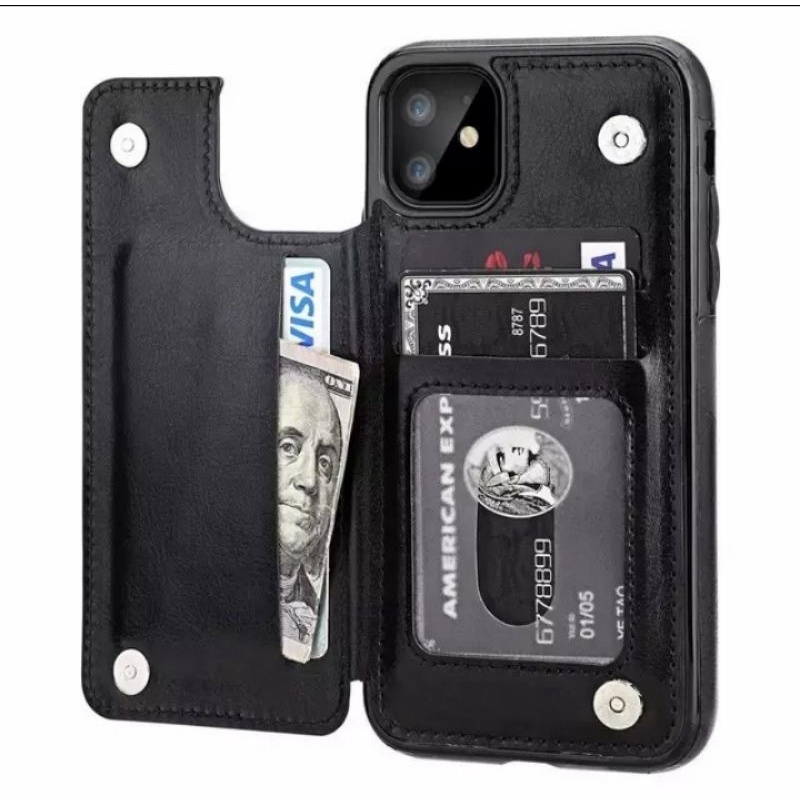 CASE IPHONE 13 ORIGINAL SOFTCASE LEATHER DOMPET KARTU LEMBUT