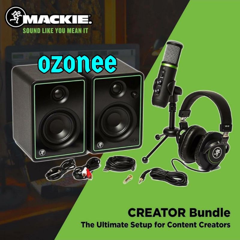 MACKIE CREATOR BUNDLE PAKET RECORDING STUDIO MACKIE CREATOR BUNDLE ORI