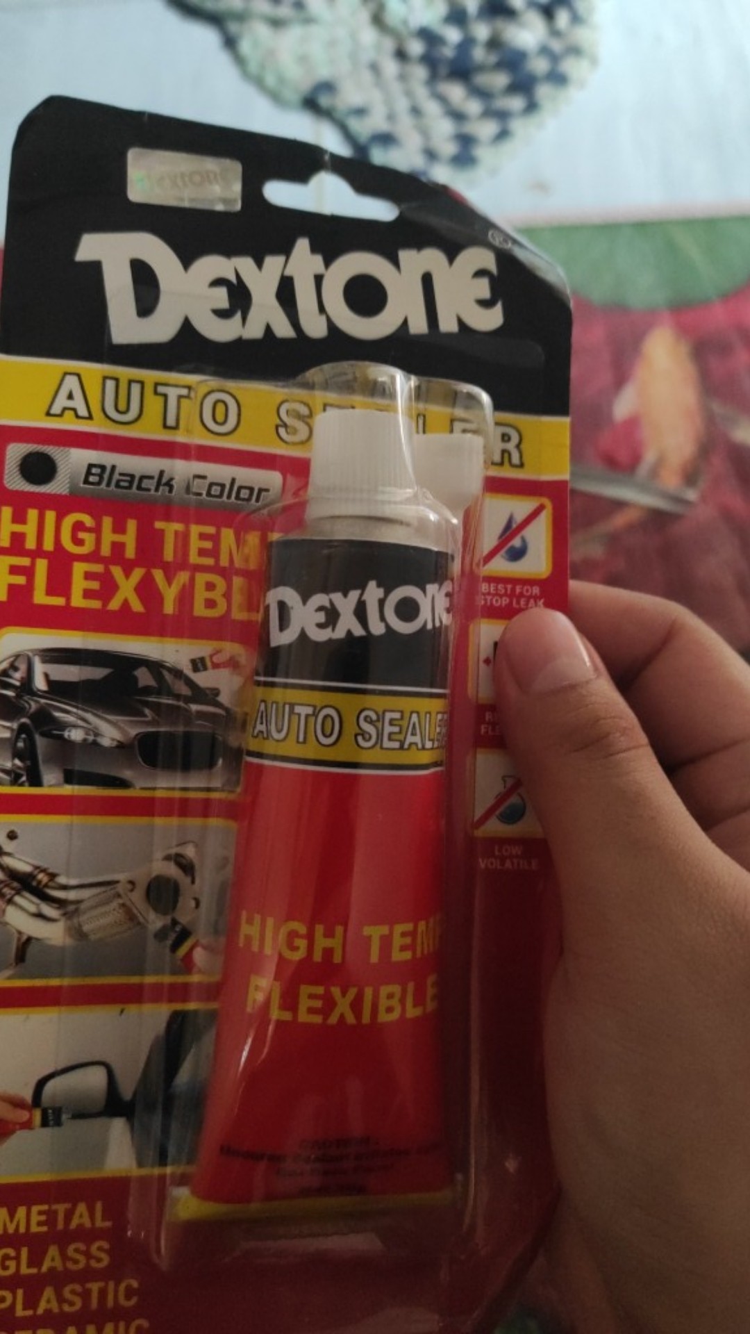 Lem Dextone Auto Sealer 70g Besar Lem Silicone Sealant Kaca Hitam