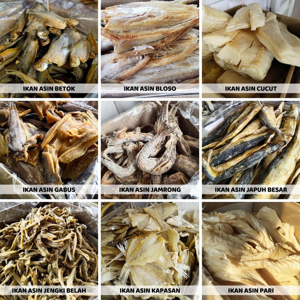 Jual Ikan Asin 250 gram Betok Bloso Cucut Gabus Jamrong Japuh Kapasan ...