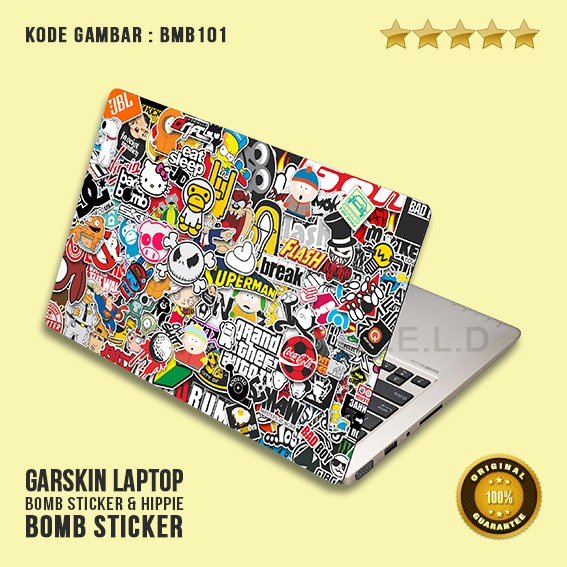 Garskin / Skin/ Sticker / Cover / Stiker Laptop - Bm Bomb Sticker 1