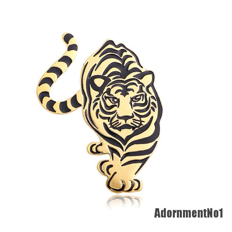 (Adornmentno1) Bros Pin Enamel Desain Harimau Untuk Pria