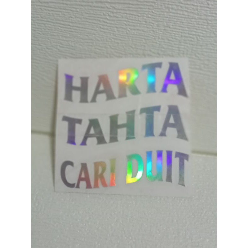 

STICKER HOLOGRAM HARTA TAHTA CUSTOM