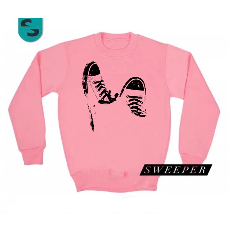 SWEEPER - SWEATER MOTIP SEPATU M - XL (SABLON) (PRIA DAN WANITA)