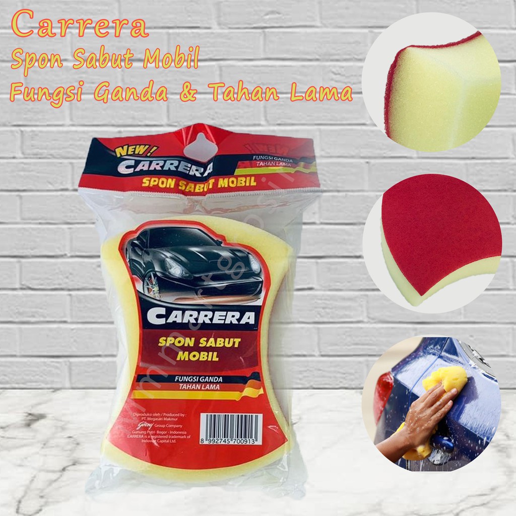 CARRERA SPON SABUT MOBIL FUNGSI GANDA TAHAN LAMA MERAH &amp; BIRU