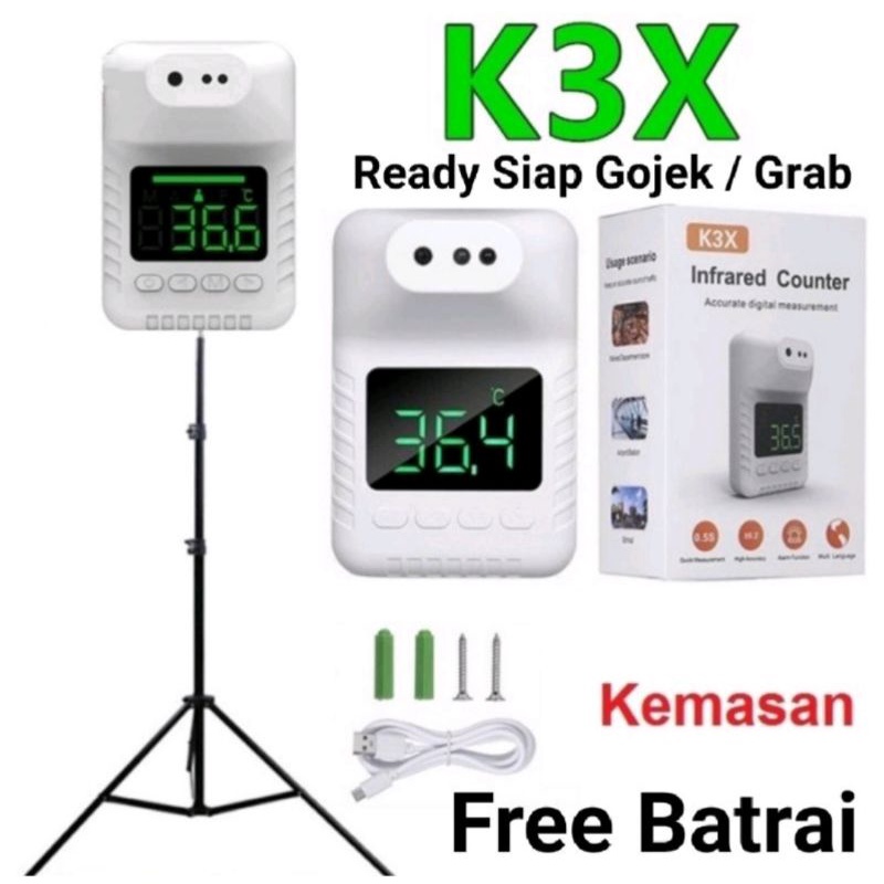 Thermometer Infrared Non Contact Thermogun - Thermometer Infrared K3X Premium