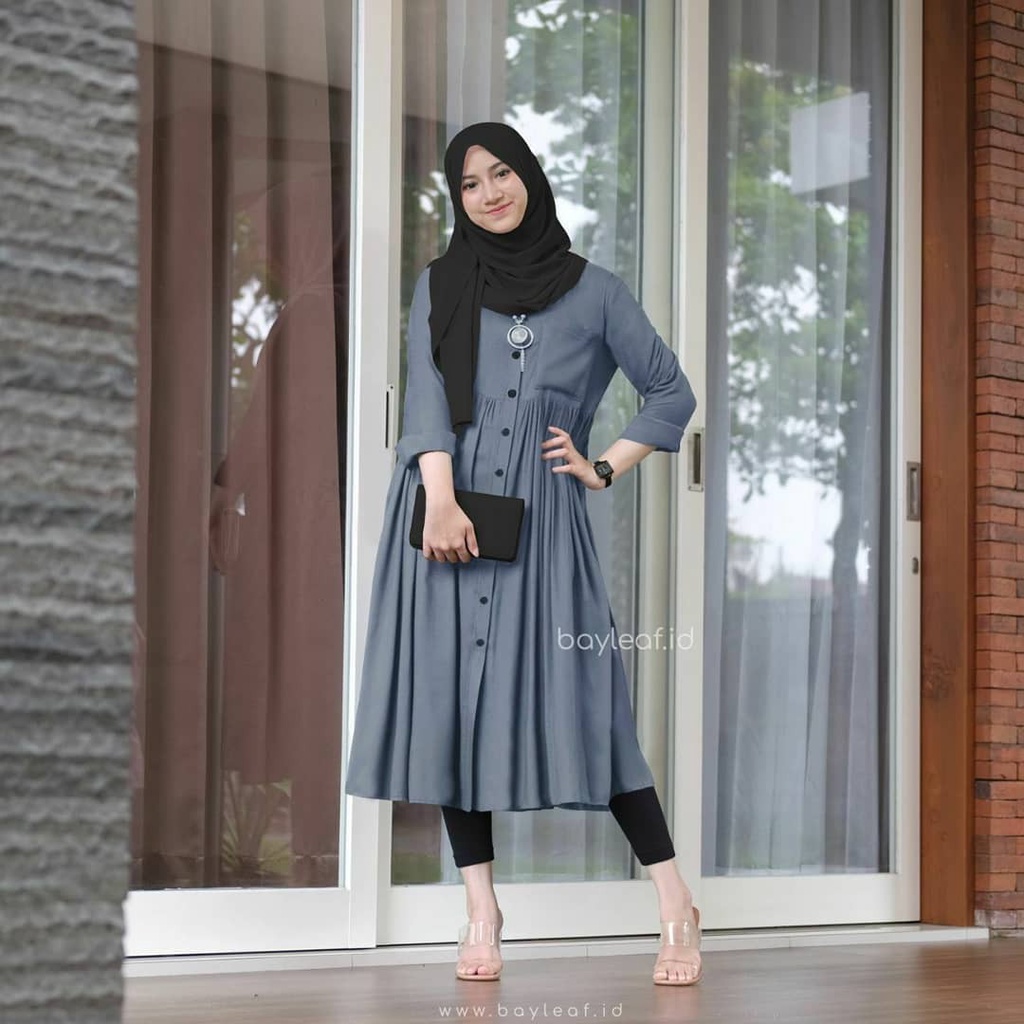 Pratiwi Long Tunik Baju Atasan Tunik Wanita Remaja Terbaru Kekinian Outfit Wanita Murah / Katun Rayo