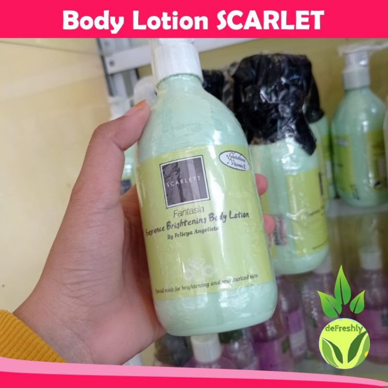 ❤ defreshly ❤ Scarlett Brightening Whitening Body Lotion / handbody scarlet - Romansa, JOLLY, Charming, Freshy, Fantasia