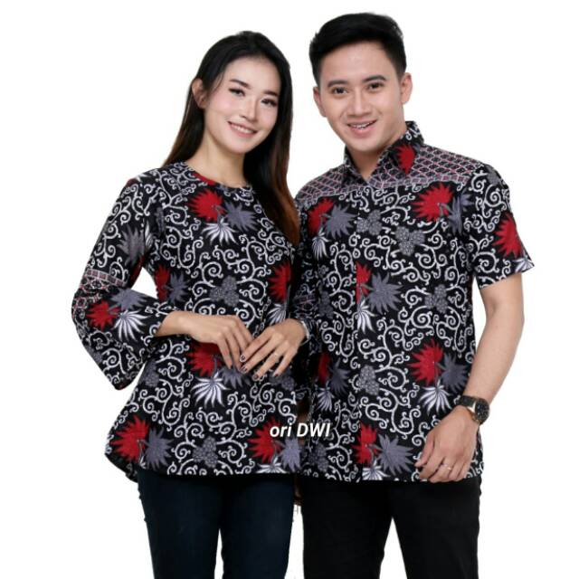 Maura Couple - Sania Ruffle Batik Couple ori Ndoro jowi DNT Garansi Termurah Shopee -