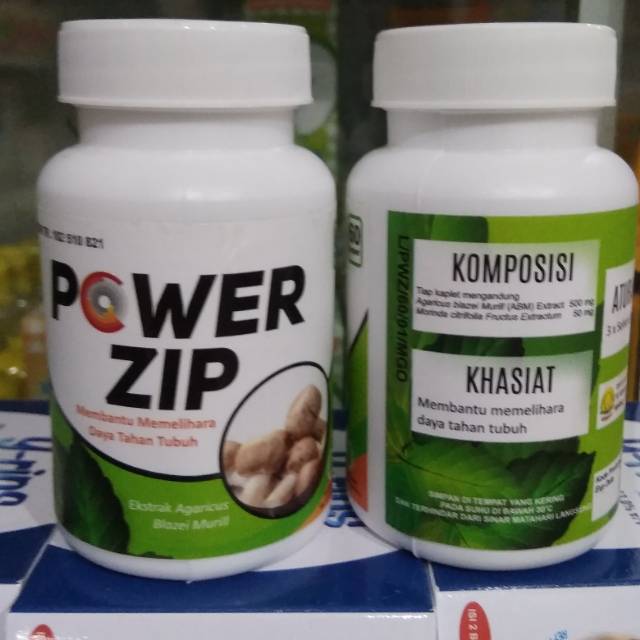 Powerzip Isi 60 Kapsul Obat Herbal Powerzip Shopee Indonesia