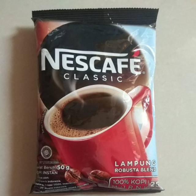 

Kopi Nescafe Classic Bag Era 50 gram