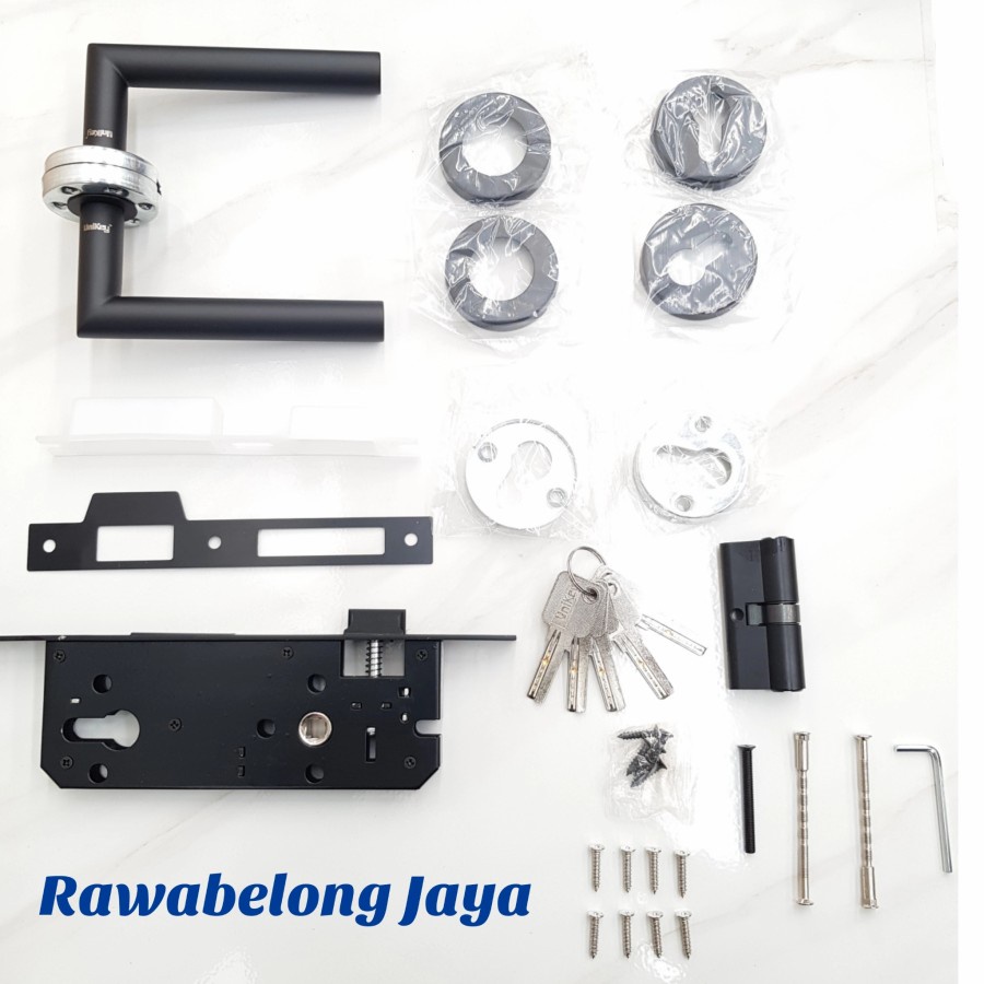 UNIKEY HANDLE ON ROSE BLACK HRE 219.51