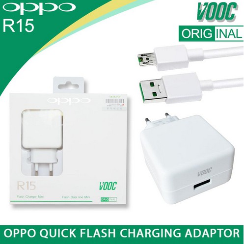 Charger OPPO R15 ORIGINAL 100% 4A vooc fast charging realme