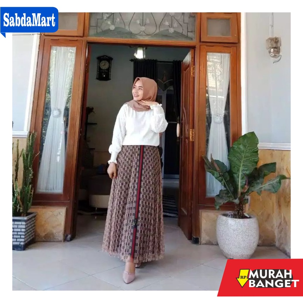 rok tutu terbaru- ROK TUTU GUCCI WANITA DEWASA PANJANG PREMIUM IMPORT FULL PLISKET LUAR DALAM TERMUR