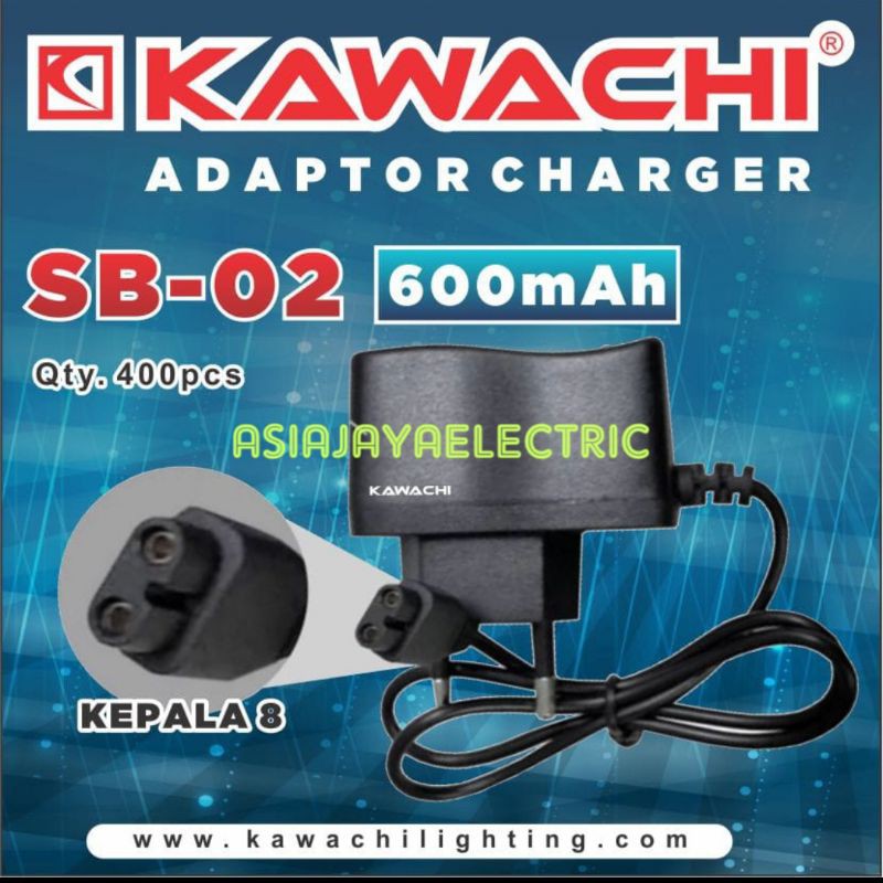 Charger CAS senter kepala headlamp kawachi angka 8