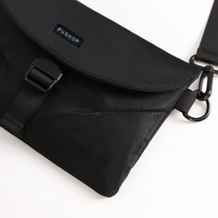 *BestSeller* (Bisa COD) Tas Selempang Slempang Pria Pushop Shoulder Bag Korea Cros Model Terbaru  z