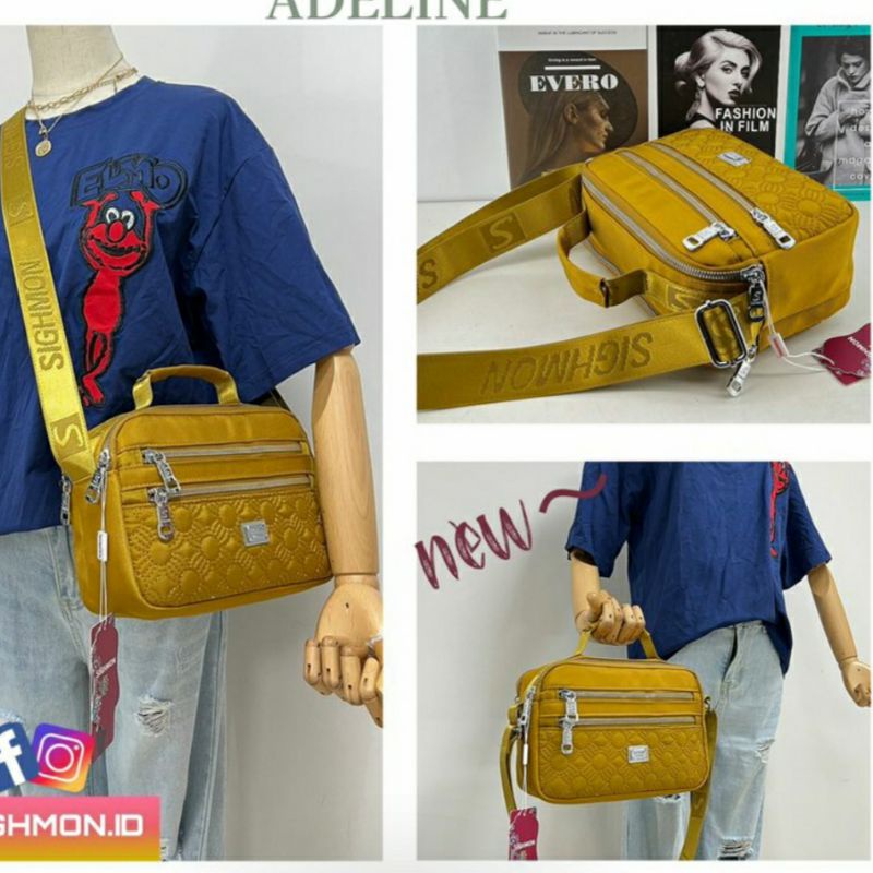 Terbaru tas selempang sighmon import 708-49 kanvas