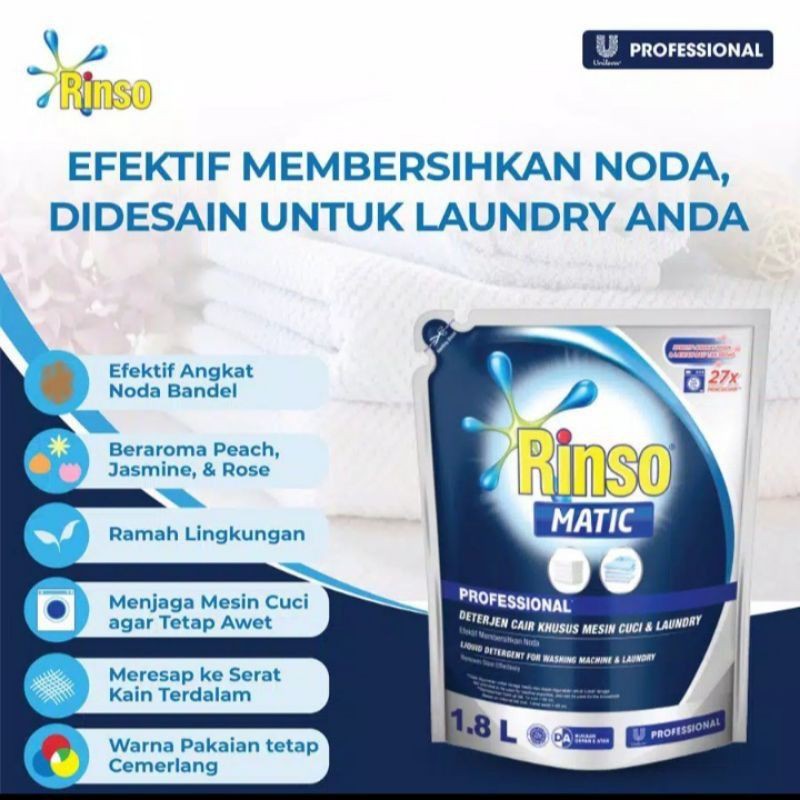 Rinso Matic Cair 1.8 Liter