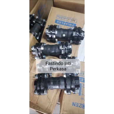 Flexible Rubber twinflex drat 2" TOZEN / flexible joint 2 gelombang