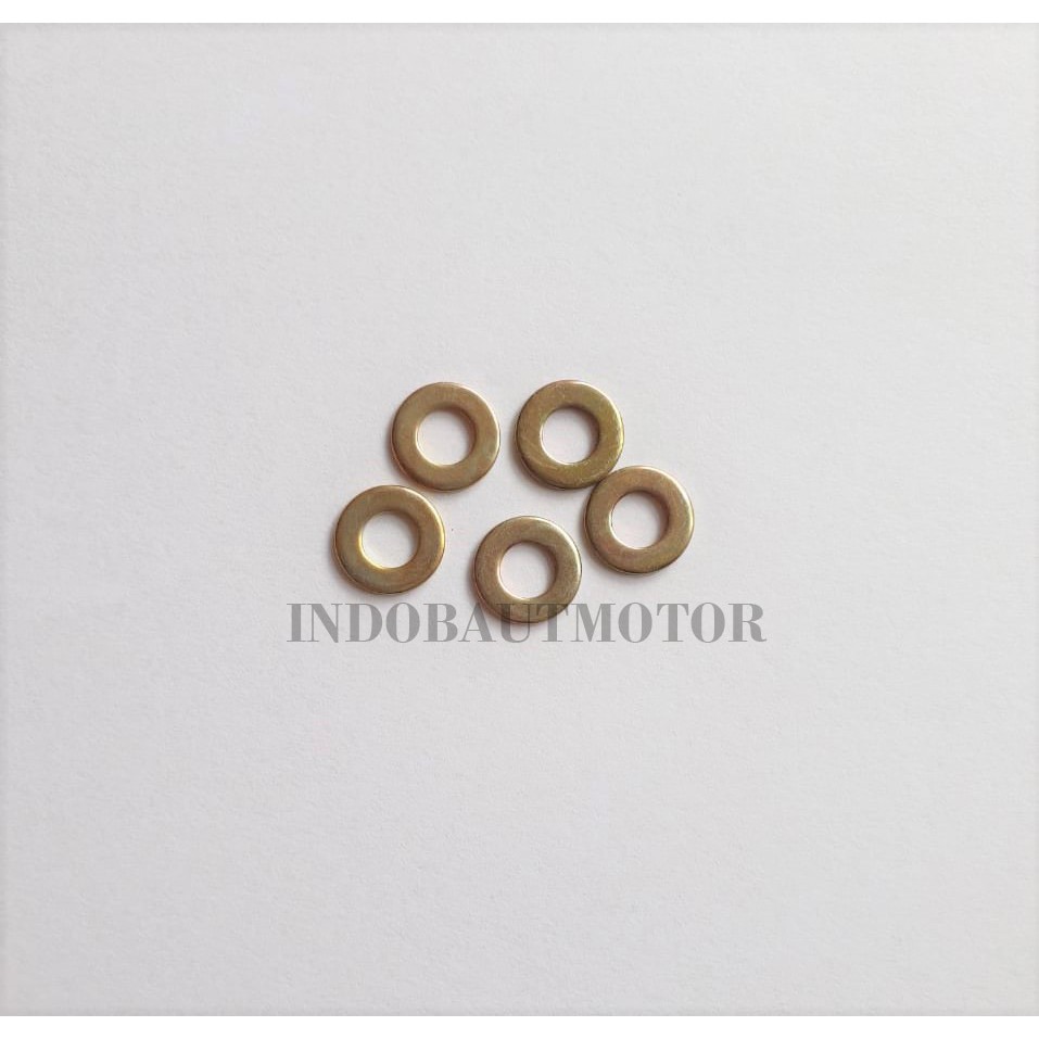 [100 PCS] Ring Plat M6  / M6x13 Kuning