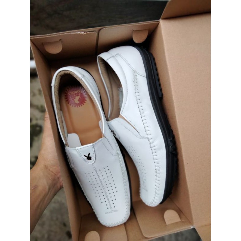 casual kulit asli sepatu kulit sepatu santei laki laki sepatu sandal selop kulit slip on kulit