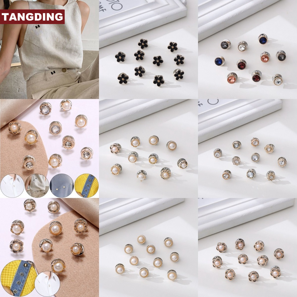 【COD Tangding】【COD Tangding】10pcs / set Bros Pin Mutiara Untuk Aksesoris Pakaian Wanita