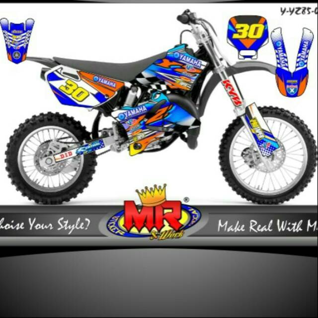 Decal Dekal Yamaha Yz 85 Old Lama Stiker Sticker Striping Yz85 02