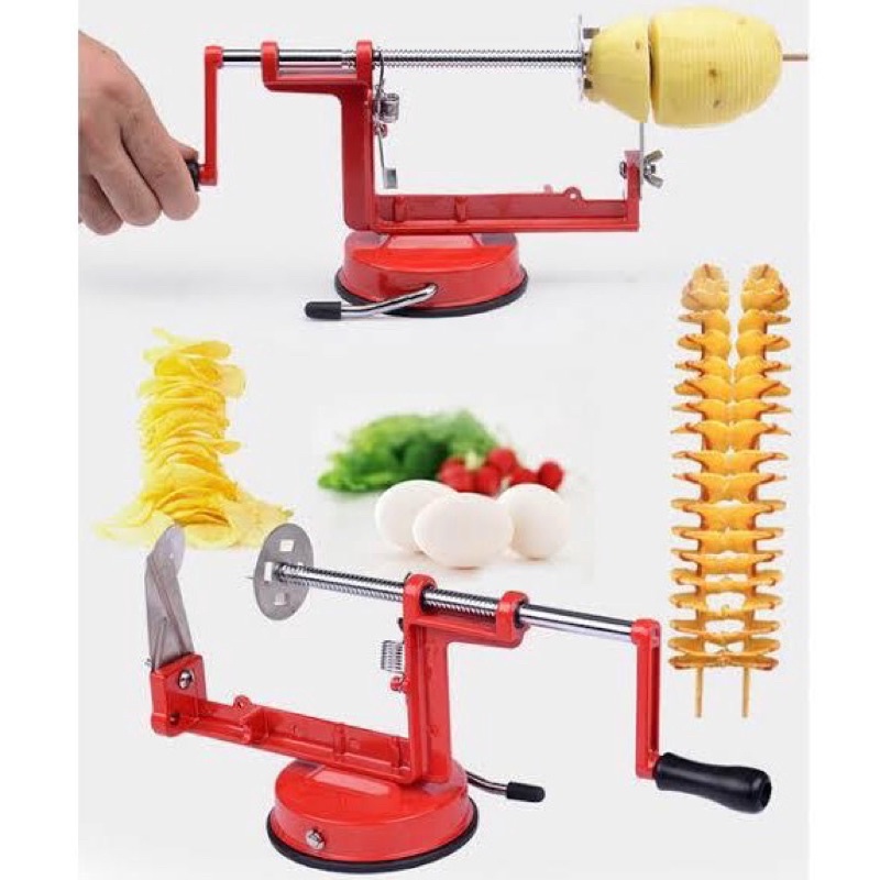 MEDAN PROMO Pemotong Kentang Spiral Potato Slicer Jajanan Kekinian Viral