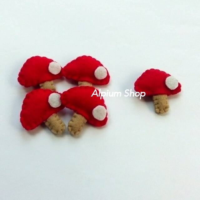 

Topping Flanel Jamur / Kerajinan Tangan / Mushroom / Handmade / Kain Flanel/ Craft / Alpium Shop