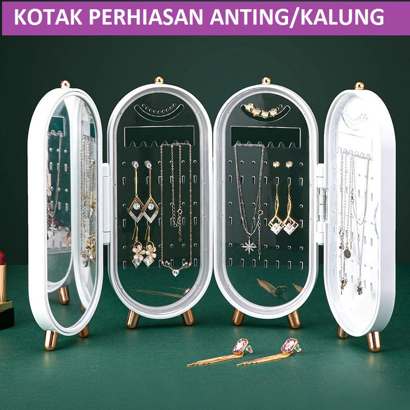 Kotak Penyimpanan Perhiasan Organizer Jewelry Display Box / Kotak Perhiasan / Kotak Anting Kalung