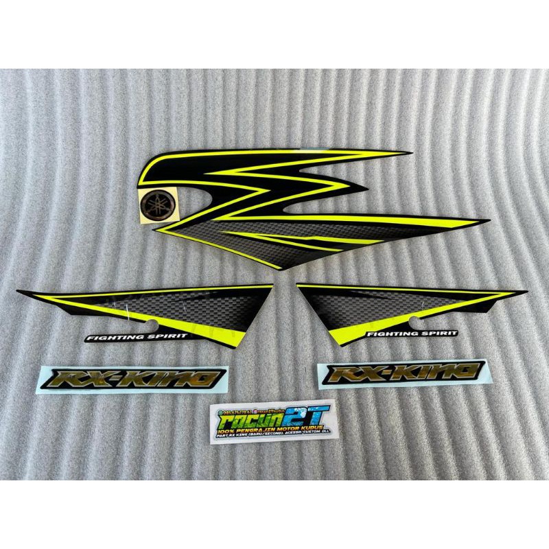 stiker striping RX-King 2003 variasi/custom set EMBLEM RX KING