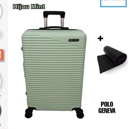 Star Sellerpqd-043 8.8 BIG PROMO Koper 20 inch Polo GENEVA 1037 Ukuran Kabin/Kabin Size/Koper Fiber/