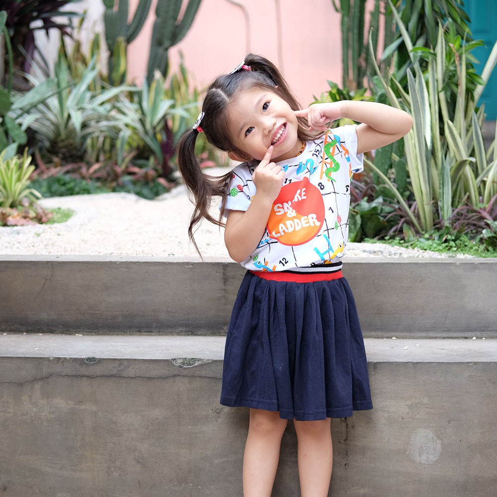 

Pop Kidswear Snake Ladder Tee - Kaos Anak Ular Tangga