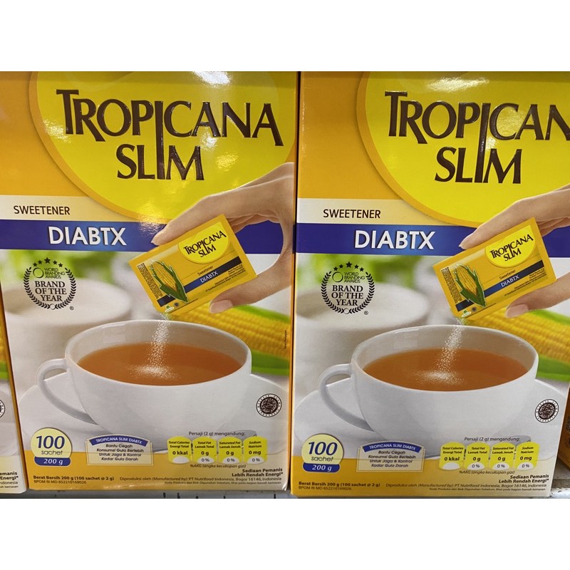 

Tropicana Slim Diabtx isi 100s