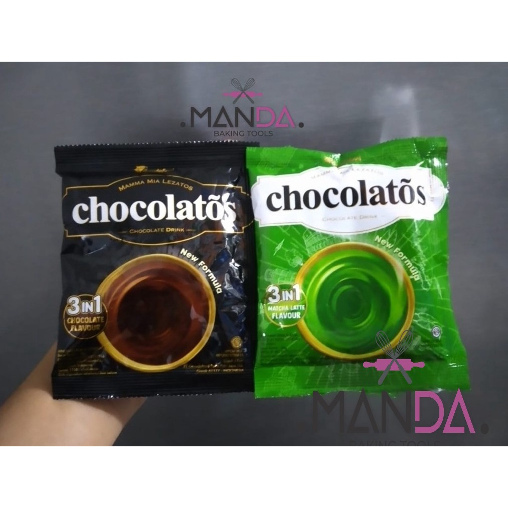 

Chocolatos chocolate drink rasa Coklat dan Macha sachet 24 gr