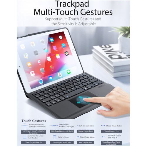 T205 Keyboard Ipad Pro 9.7 Ipad 5 2017 Ipad 6 2018 Ipad Air 1 Air 2 Sarung Bluetooth Wireless