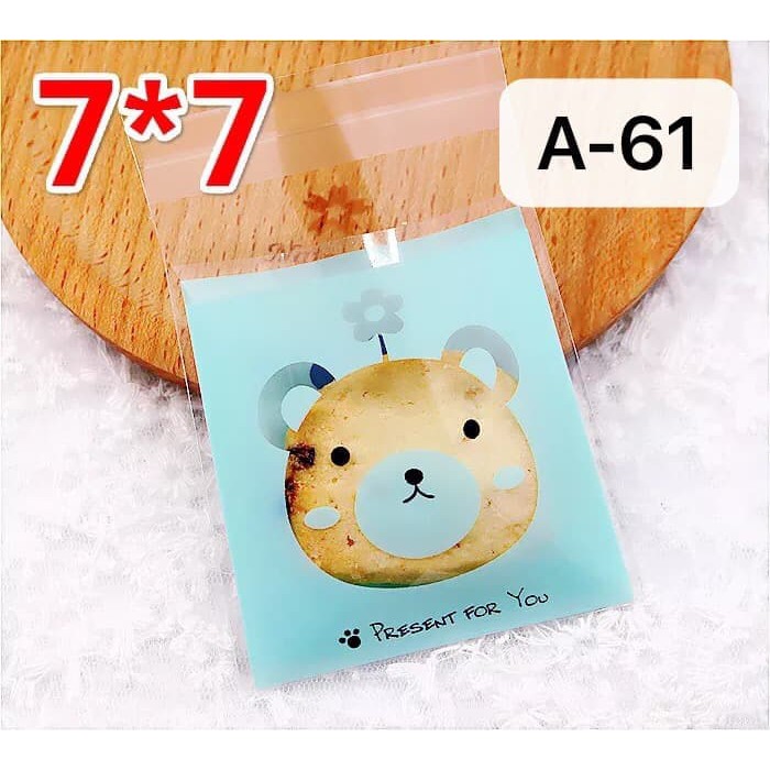 

bungkus kue cake permen kado COOKIES BAG / PLASTIK COOKIES 7x10 A-61