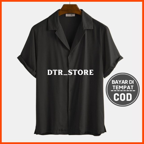 KEMEJA POLOS PRIA / KEMEJA LENGAN PENDEK PRIA / KEMEJA CASUAL PRIA / KEMEJA OVERSIZE