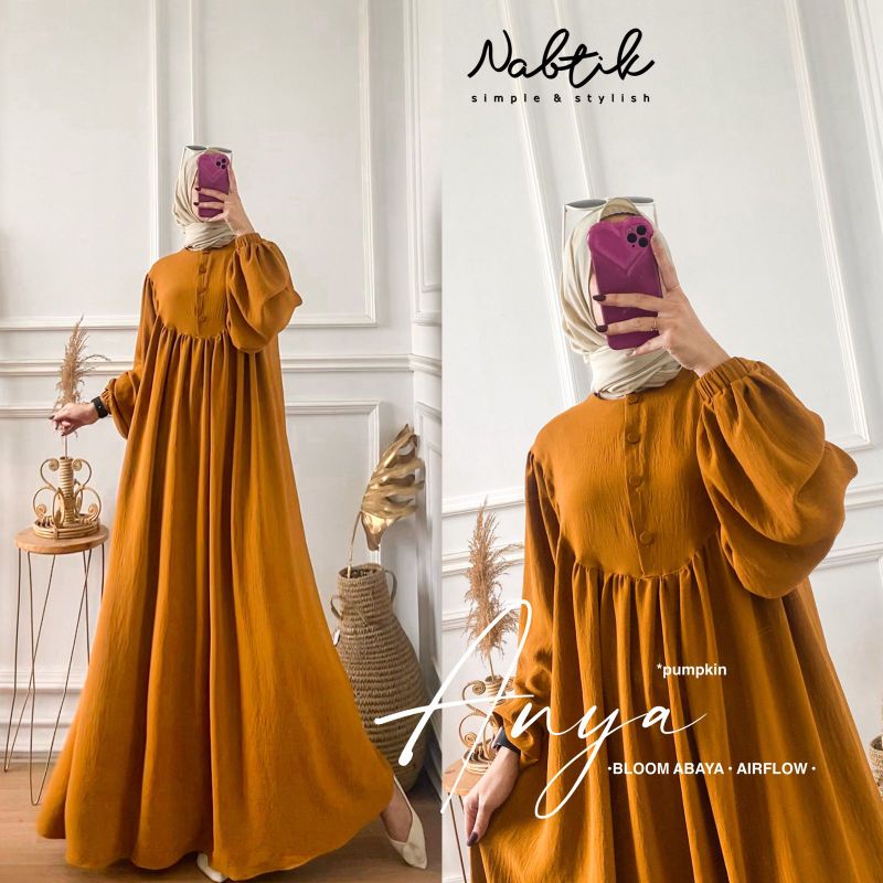 Anya gamis airflow original nabtik termurah LD 110
