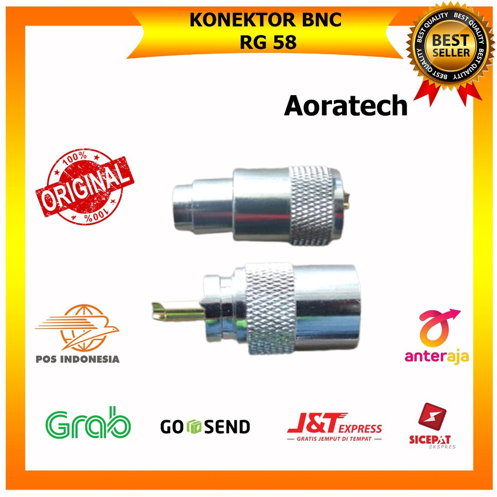 BNC RG58 KONEKTOR/CONECTOR/CONNECTOR KABEL HT/RIG RG8 PL259 Gold