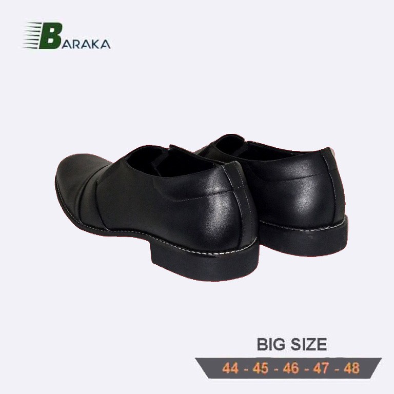 sepatu pria pantofel tanpa tali BIG SIZE 44-48 sepatu ukuran jumbo-besar-gede / sepatu kerja kantor