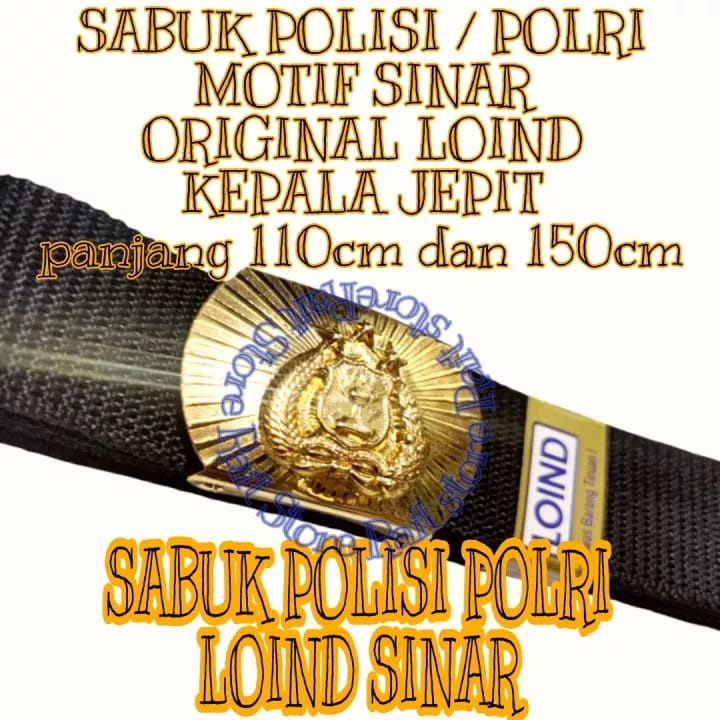 SABUK POLISI / POLRI MERK LOIND ORIGINAL