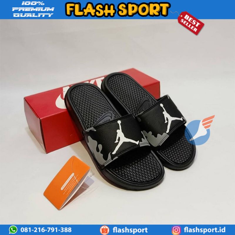 Sandal slip on jordan original import, sandal slop slide pria wanita