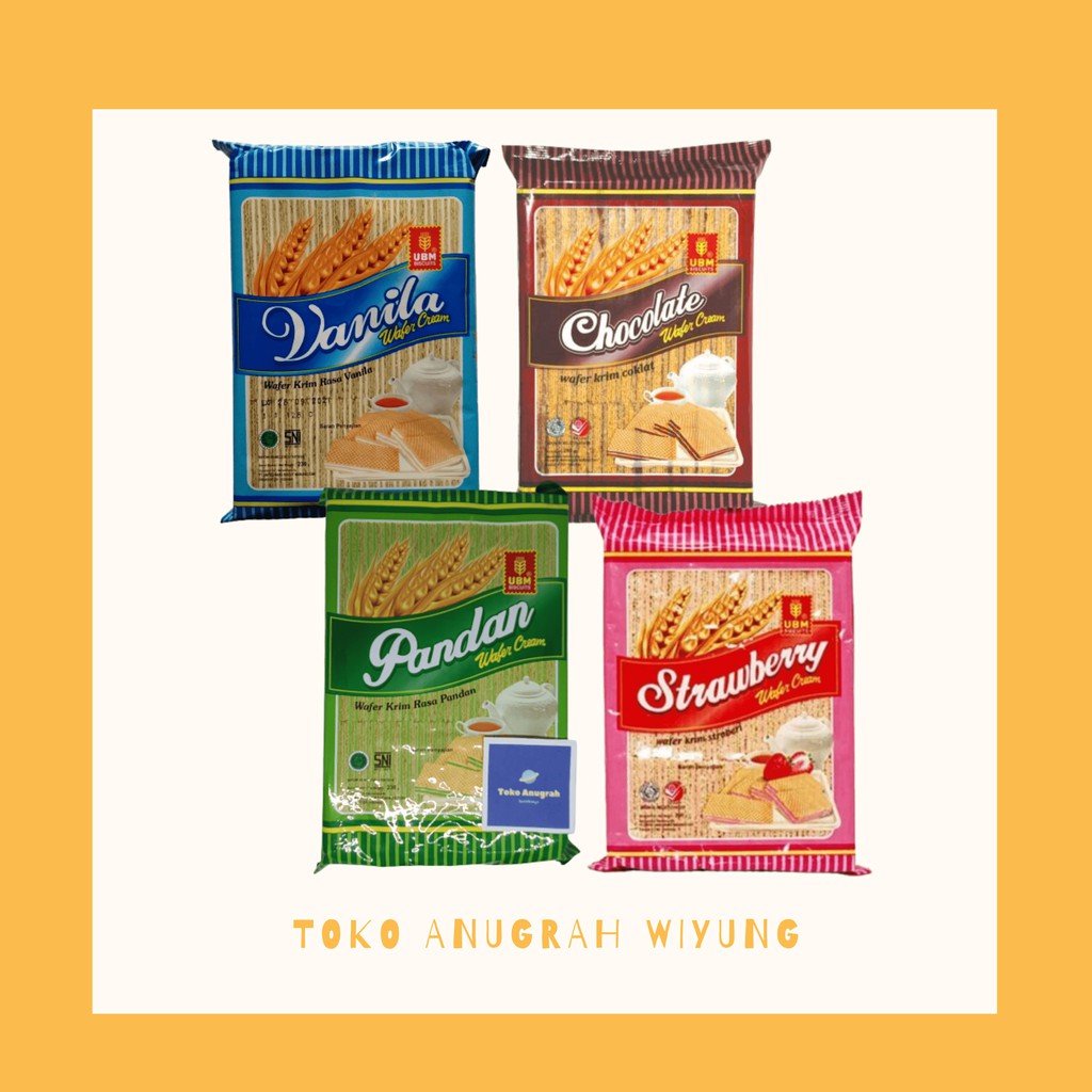 

KANGURU WAFER KRIM PANDAN, VANILLA, STRAWBERRY, COKELAT 260GR