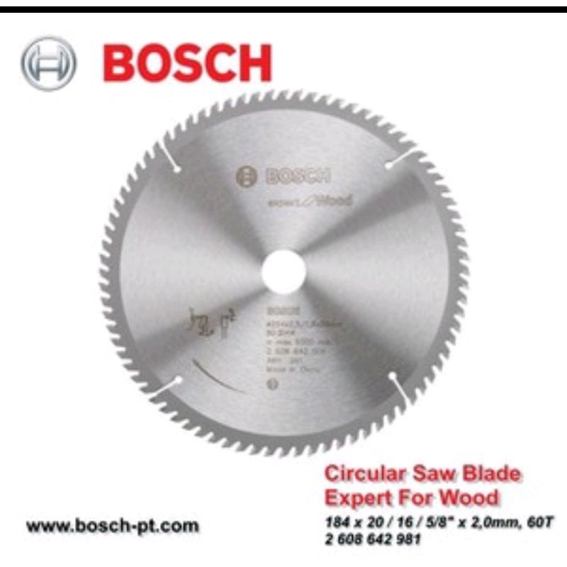 Bosch expert 7" circular Saw blade mata sirkel gergaji kayu 7 inci