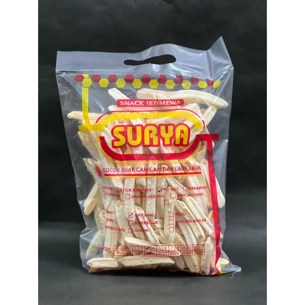 

KERUPUK POTATO SURYA | KERUPUK KENTANG