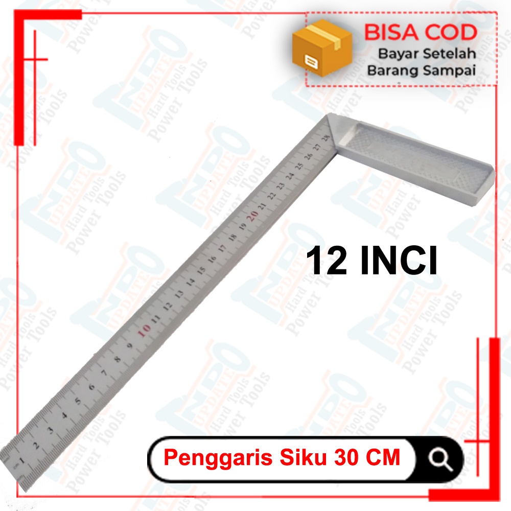 Jual Penggaris Siku Besi Alat Ukur Tukang Sudut L Angle Ruler Pengukur Mistar Ruler Ringan