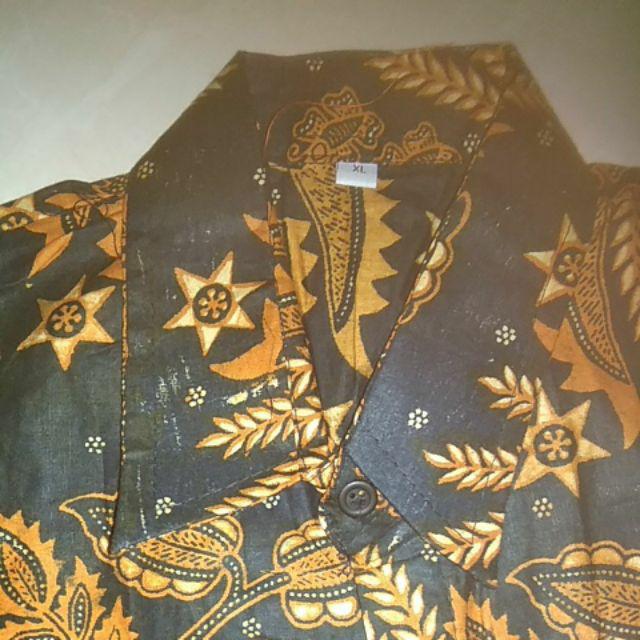 Couple Gamis Sogan 2501 Ceker Manggar Mas Kombinasi Batik Sarimbit