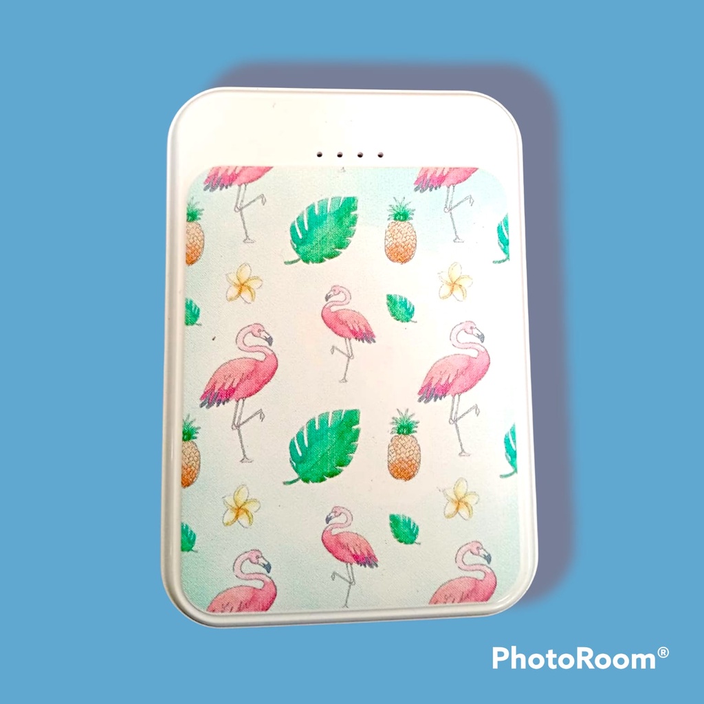 [FLAMINGGO]POWERBANK MINI KARAKTER 2 USB KAPASITAS 10000MAH MOTIF KARTUN
