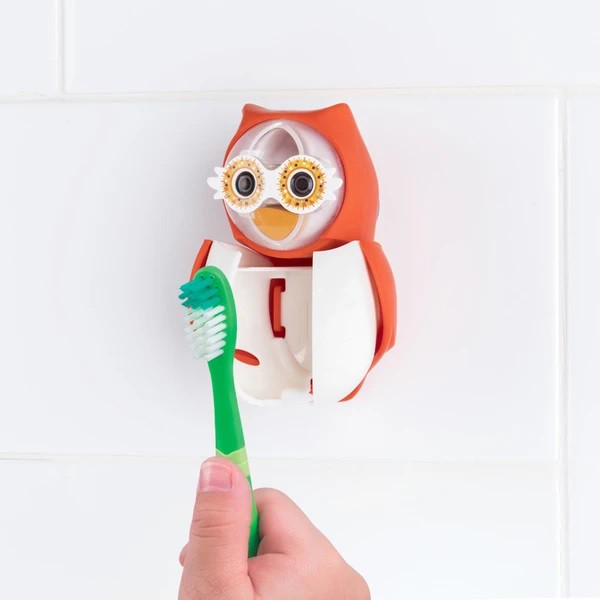 Flipper Toothbrush Holder OWL Series with Timer Tempat Sikat Gigi Tooth Brush Cover